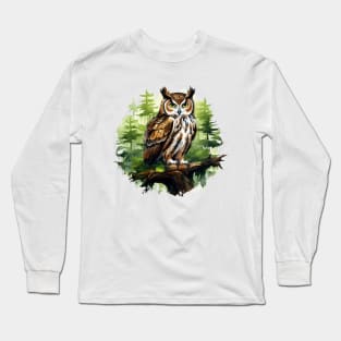 Great Horned Owl Long Sleeve T-Shirt